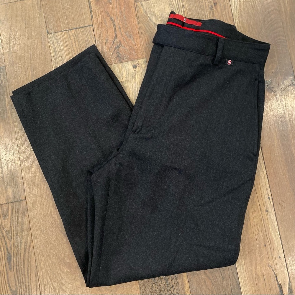 Swiss Army Womens Wool Black Trouser Pants Size 33